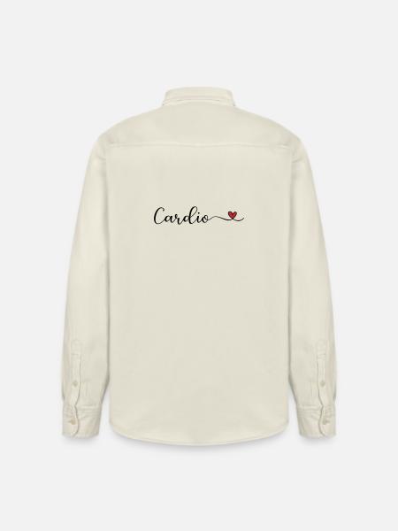 Cardio with a Heart - Relaxed Fit Unisex Organic Shirt by Stanley/Stella - soft Ecru