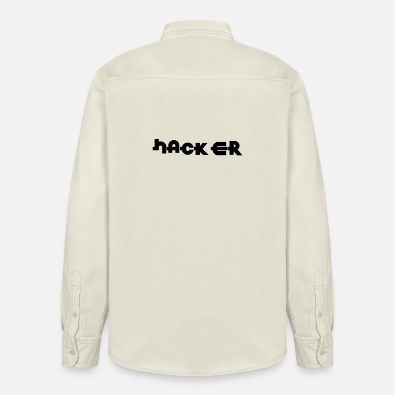 Hacker - Chemise unisexe coupe décontractée bio Stanley/Stella - écru doux