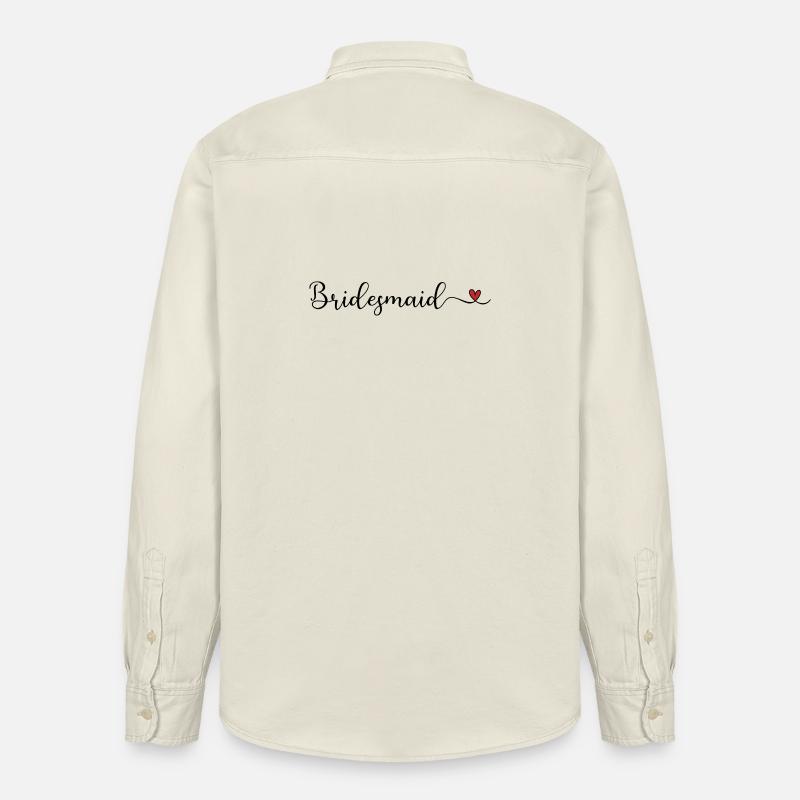 Brautjungfer - Relaxed Fit Unisex Organic Hemd von Stanley/Stella - Natur