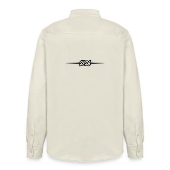 2026 Element - Relaxed Fit Unisex Organic Hemd von Stanley/Stella - Natur - Hinten - AI Model Male 178 light (178cm)