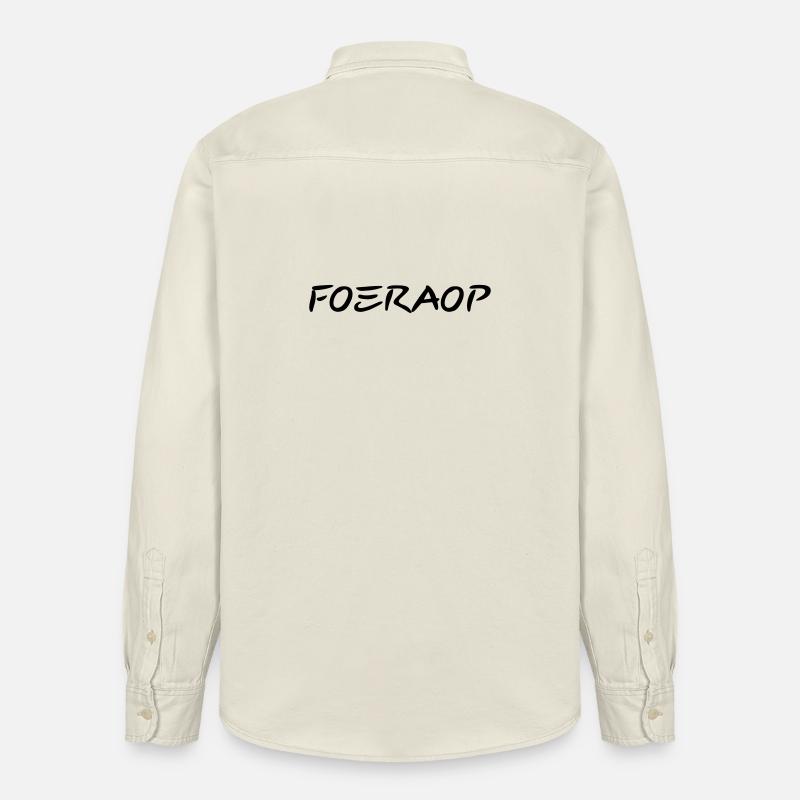 Foeraop - Dialecte anversois - Chemise unisexe coupe décontractée bio Stanley/Stella - écru doux