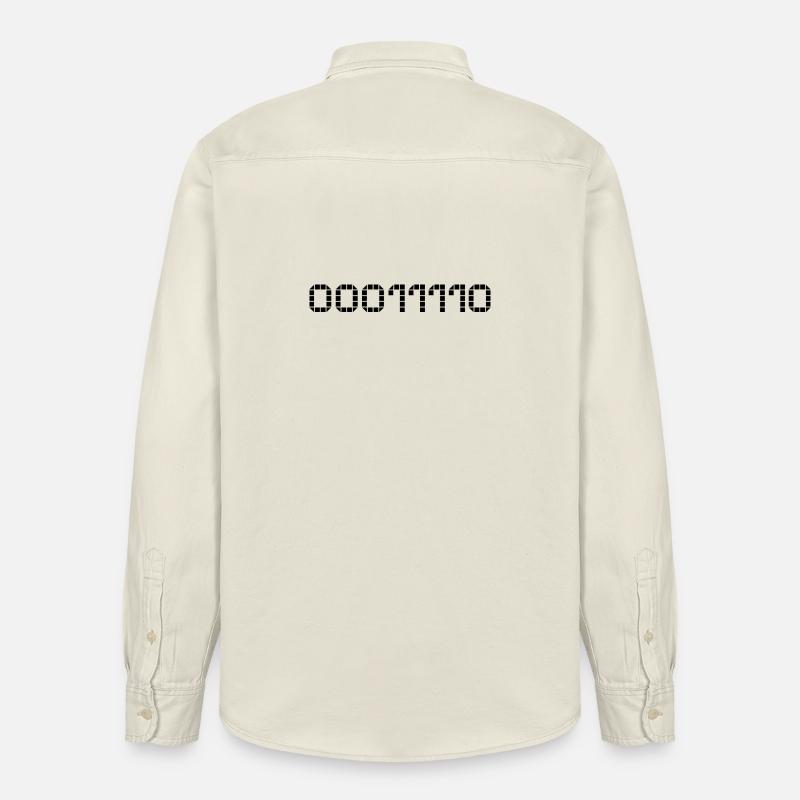 Binary notation - 30 - Relaxed Fit Unisex Organic Shirt by Stanley/Stella - soft Ecru