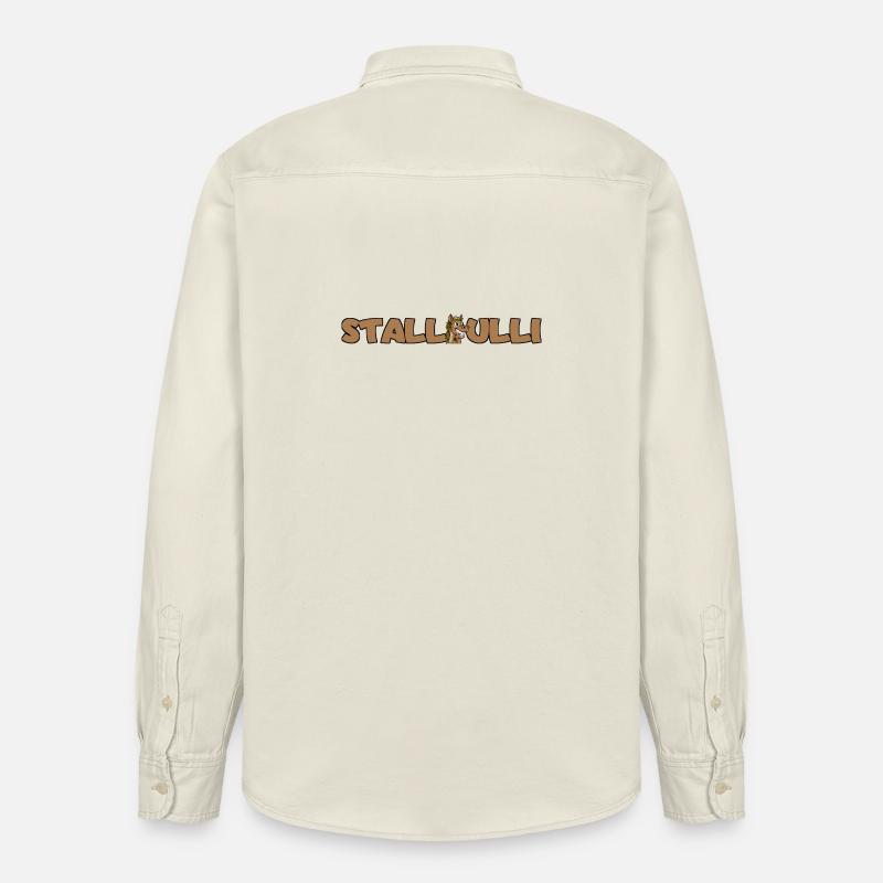 Stallpulli - Stall - Pferd Pferde Reiter Reiterin - Relaxed Fit Unisex Organic Hemd von Stanley/Stella - Natur