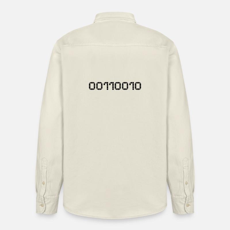 Binary notation - 50 - Relaxed Fit Unisex Organic Shirt by Stanley/Stella - soft Ecru