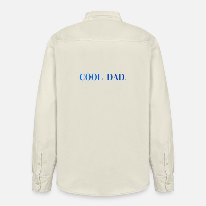 Papa cool : Cadeau de paternité - Chemise unisexe coupe décontractée bio Stanley/Stella - écru doux