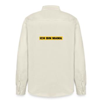 Ich bin MAMA - Relaxed Fit Unisex Organic Hemd von Stanley/Stella - Natur - Hinten - AI Model Male 178 light (178cm)