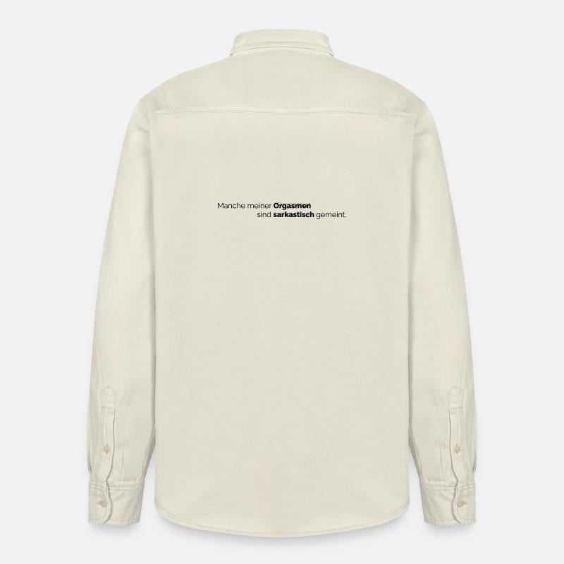 Orgasmus Sarkasmus - Relaxed Fit Unisex Organic Hemd von Stanley/Stella - Natur