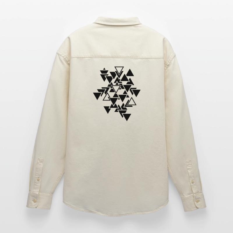 Triangles graphic pattern Relaxed Fit Unisex Organic Shirt by Stanley/Stella
