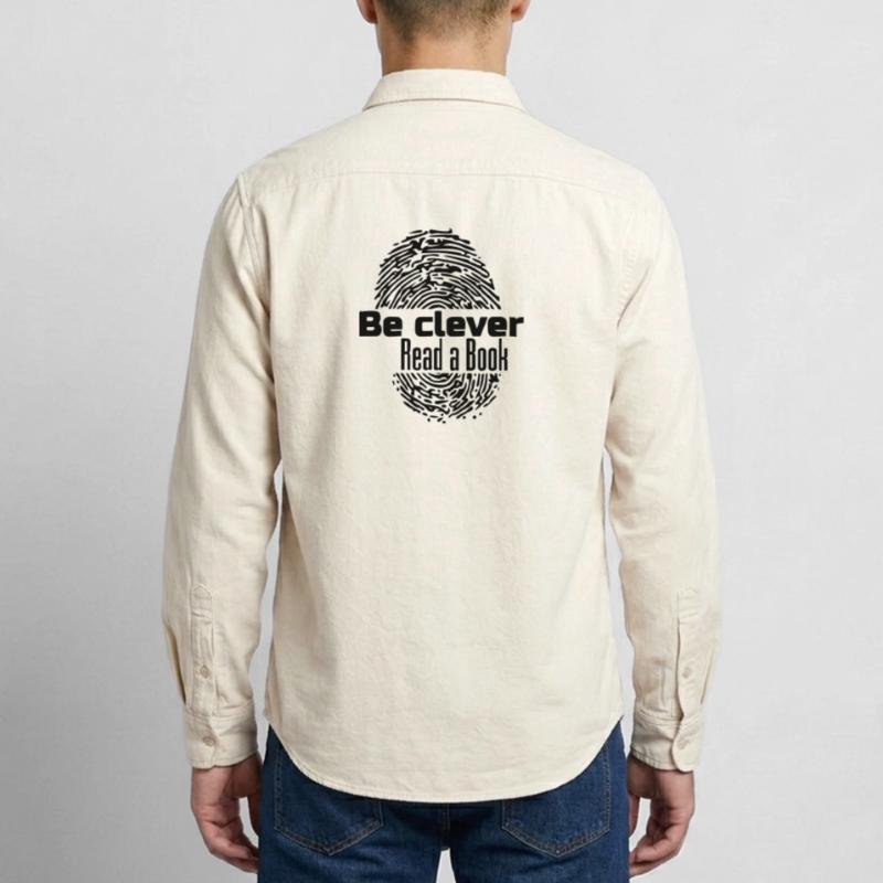 Be Clever - Read a Book Relaxed Fit Unisex Organic Shirt by Stanley/Stella