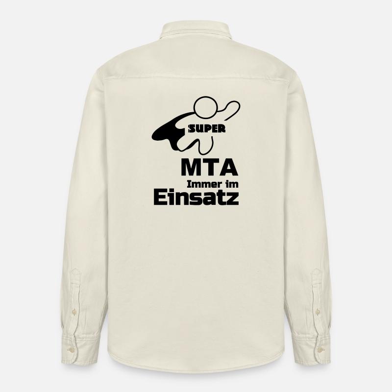Super MTA Geschenk - Relaxed Fit Unisex Organic Hemd von Stanley/Stella - Natur