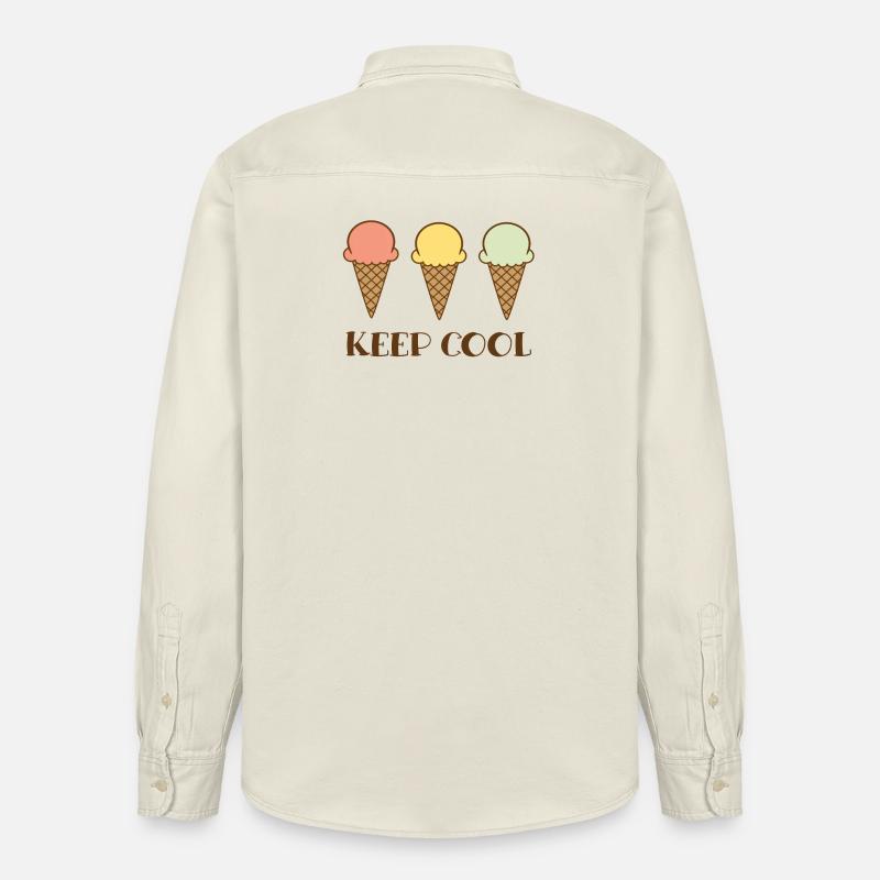 Keep cool - Relaxed Fit Unisex Organic Hemd von Stanley/Stella - Natur