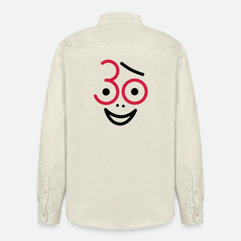 Juhu 30 Jahre ! - Relaxed Fit Unisex Organic Hemd von Stanley/Stella - Natur
