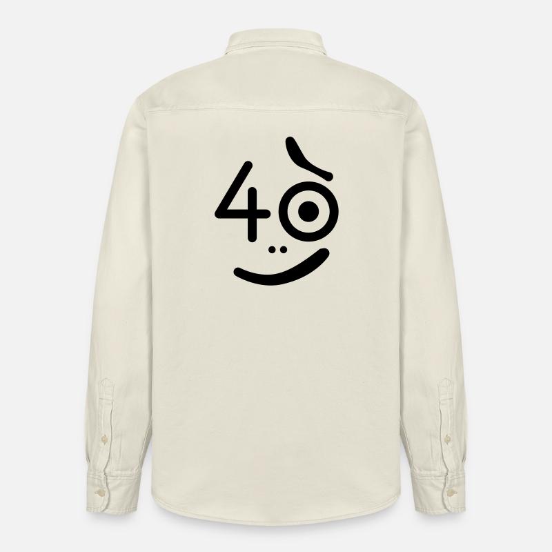 40 années - Alors quoi? - Chemise unisexe coupe décontractée bio Stanley/Stella - écru doux
