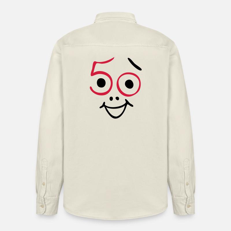 50 Jahre und noch frisch ! - Relaxed Fit Unisex Organic Hemd von Stanley/Stella - Natur