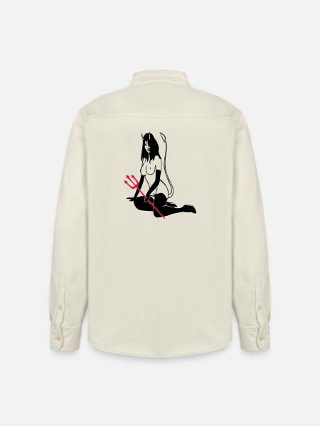 Teufelchen - Relaxed Fit Unisex Organic Hemd von Stanley/Stella - Natur