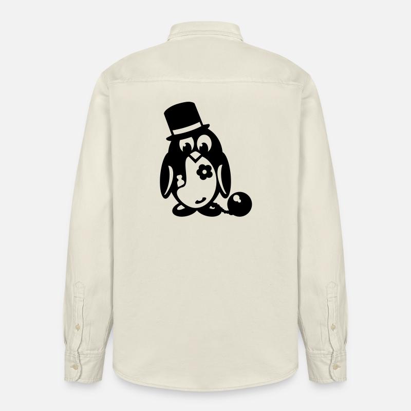 pinguin junggesellenabschied - Relaxed Fit Unisex Organic Hemd von Stanley/Stella - Natur
