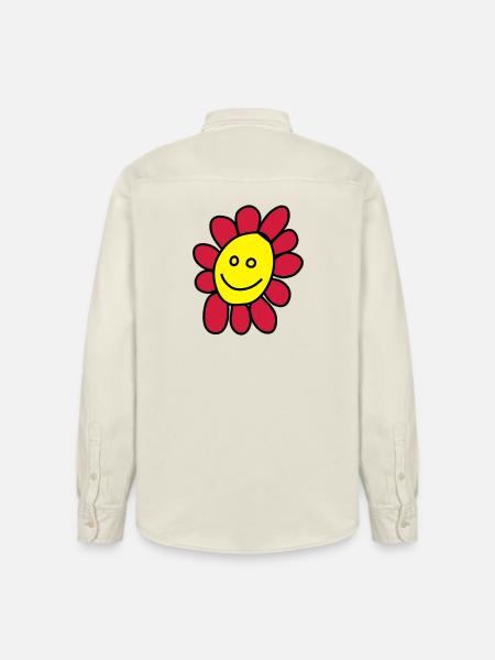 I am a flower - Relaxed Fit Unisex Organic Shirt by Stanley/Stella - soft Ecru