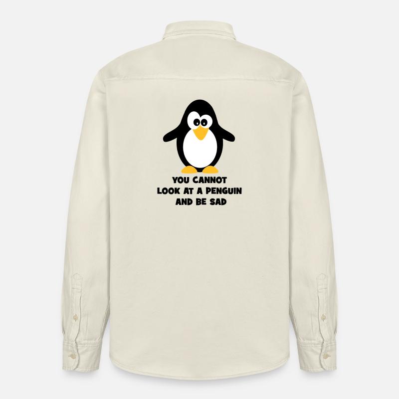 Pingouin - Chemise unisexe coupe décontractée bio Stanley/Stella - écru doux