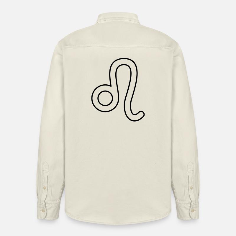 Löwe Sternzeichen Sternbild Tierkreiszeichen - Relaxed Fit Unisex Organic Hemd von Stanley/Stella - Natur