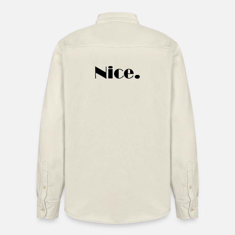 Nice Nice Mega Nice - Relaxed Fit Unisex Organic Hemd von Stanley/Stella - Natur