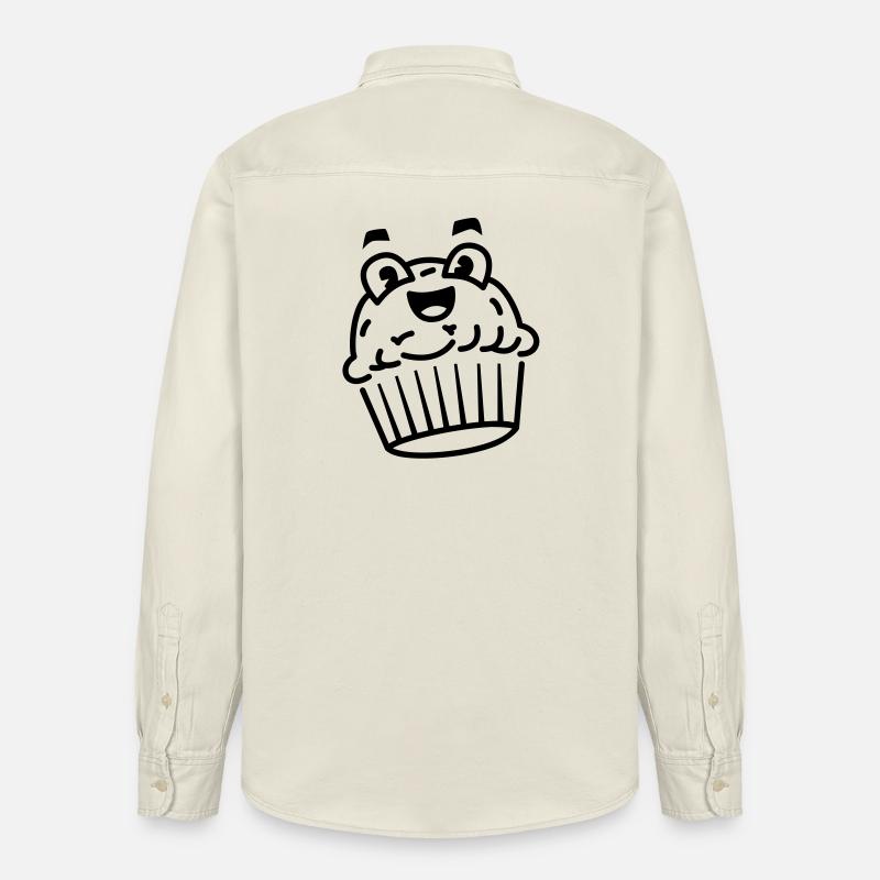 Cupcake - Relaxed Fit Unisex Organic Shirt by Stanley/Stella - soft Ecru