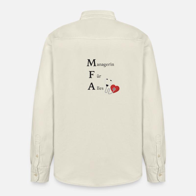 Manager per tutto! MAE / assistente medico - Camicia unisex vestibilità rilassata bio di Stanley/Stella - ecru morbido