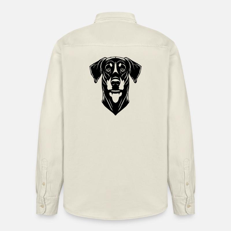 Dobermann - Chemise unisexe coupe décontractée bio Stanley/Stella - écru doux