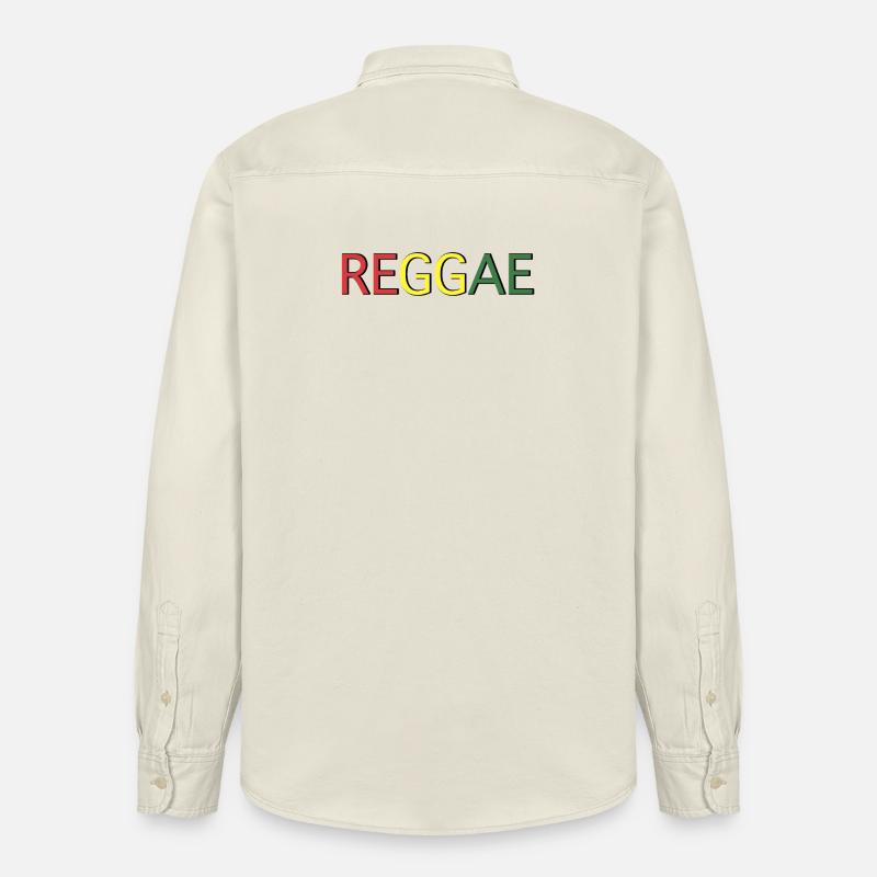 Reggae Farbcode Schriftzug - Relaxed Fit Unisex Organic Hemd von Stanley/Stella - Natur