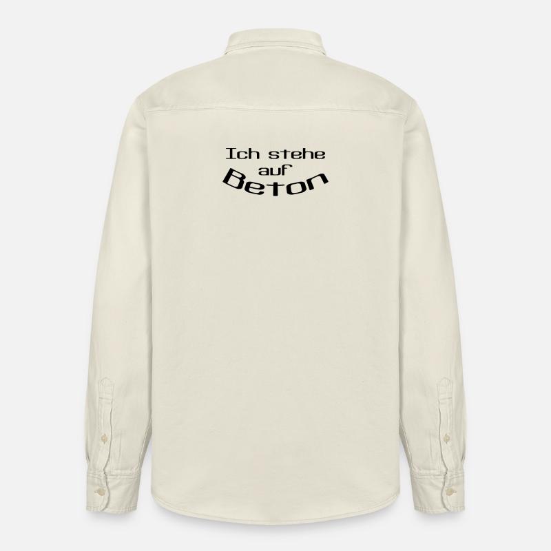 Je suis sur le béton - Chemise unisexe coupe décontractée bio Stanley/Stella - écru doux