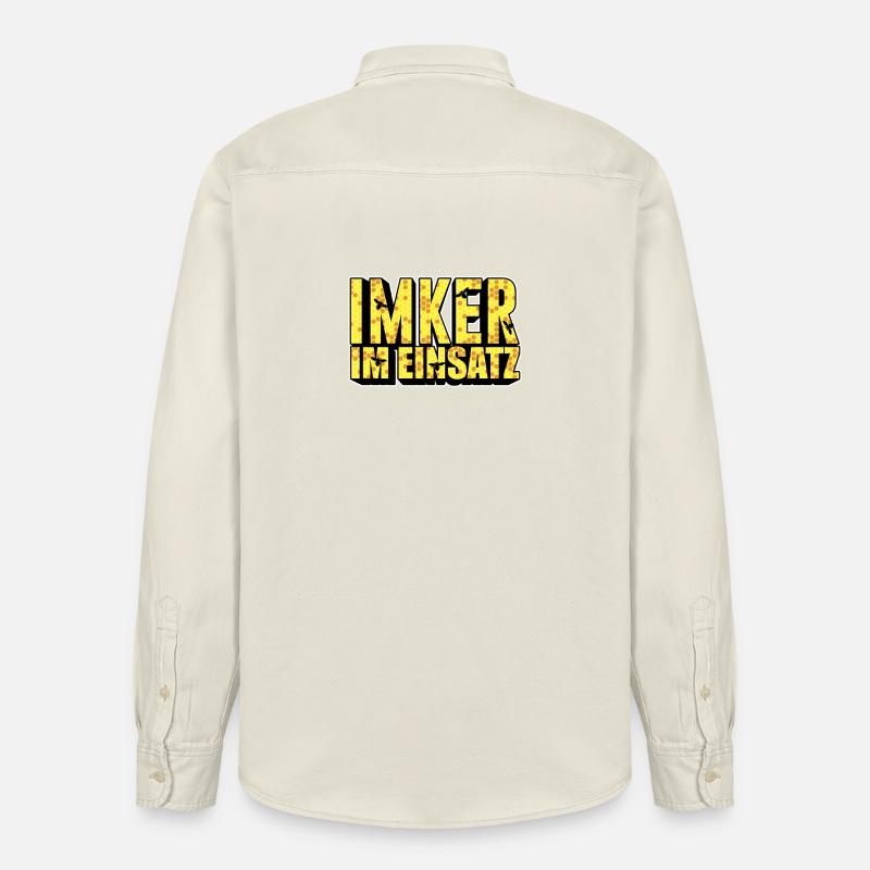 Imker im Einsatz - Relaxed Fit Unisex Organic Hemd von Stanley/Stella - Natur