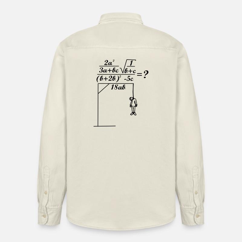 formule de math - Chemise unisexe coupe décontractée bio Stanley/Stella - écru doux