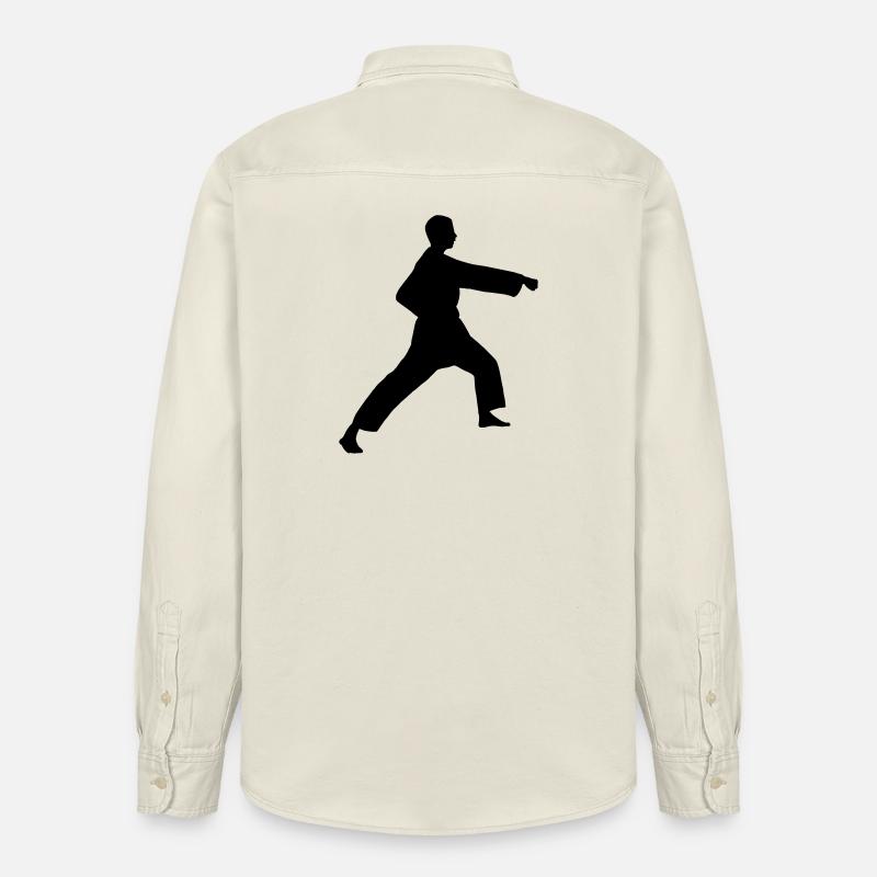 Punsch Karate oder Teakwondo Punsch - Relaxed Fit Unisex Organic Hemd von Stanley/Stella - Natur