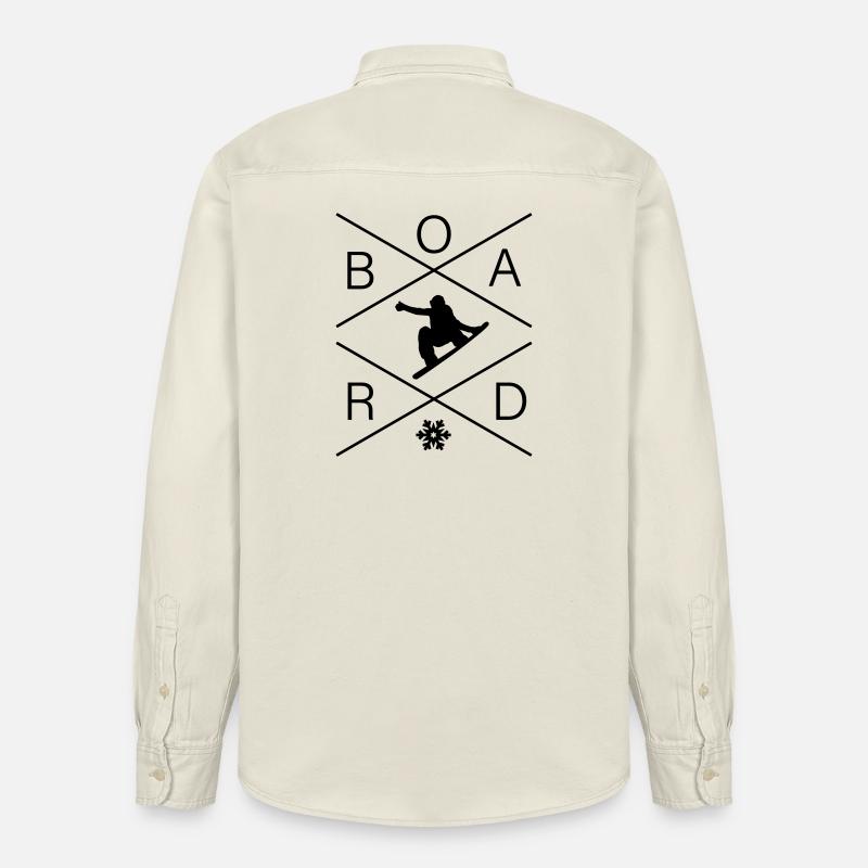 BOARD - Relaxed Fit Unisex Organic Hemd von Stanley/Stella - Natur