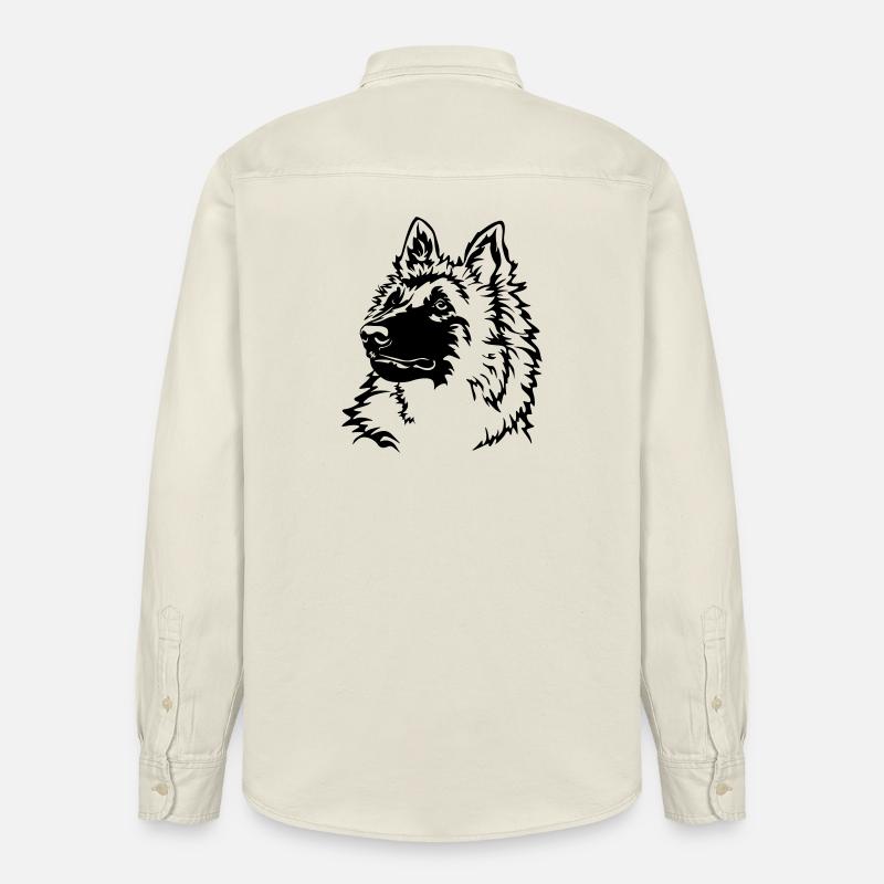 Tervuren Kopf - Relaxed Fit Unisex Organic Hemd von Stanley/Stella - Natur