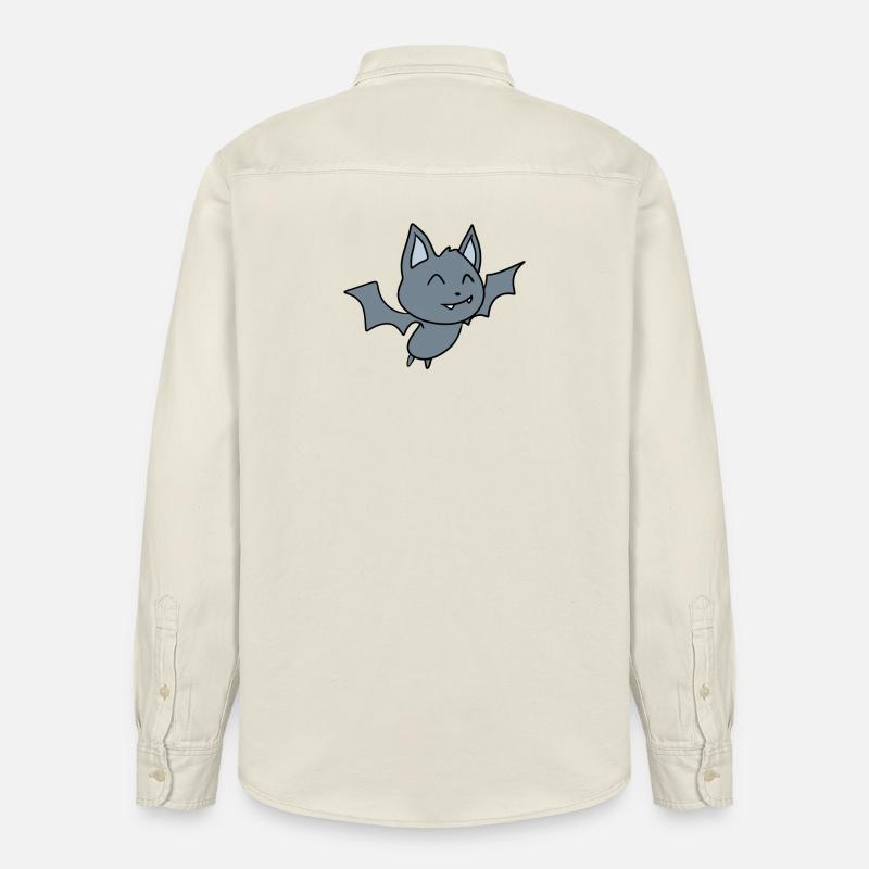 Fledermaus - Relaxed Fit Unisex Organic Hemd von Stanley/Stella - Natur