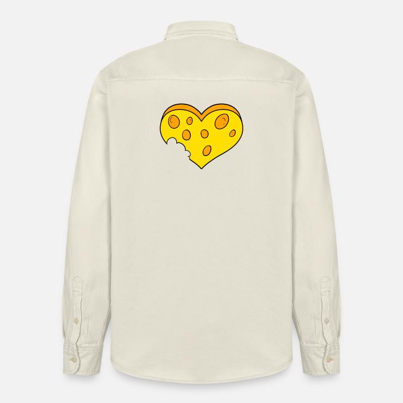 Cœur de fromage - Chemise unisexe coupe décontractée bio Stanley/Stella - écru doux