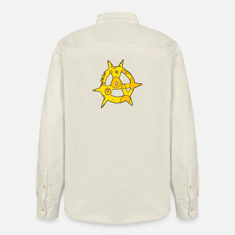 Fromage symbole de l’anarchie - Chemise unisexe coupe décontractée bio Stanley/Stella - écru doux