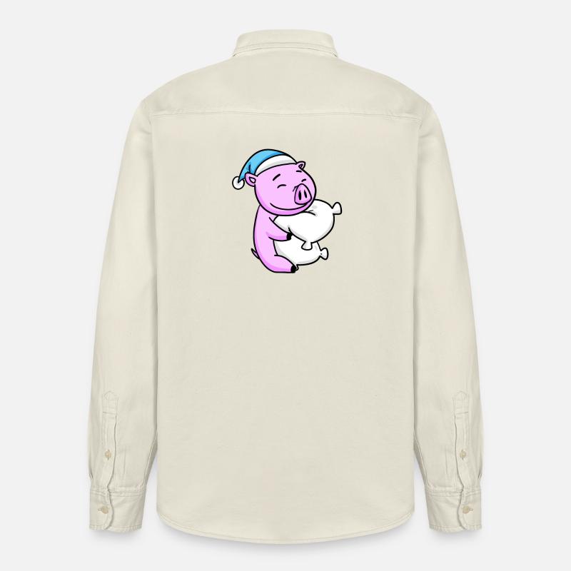 Cochon - Chemise unisexe coupe décontractée bio Stanley/Stella - écru doux