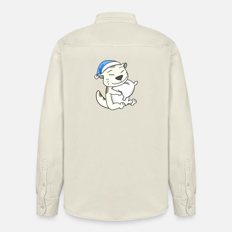 Katze Katzenrasse Devon Rex - Relaxed Fit Unisex Organic Hemd von Stanley/Stella - Natur