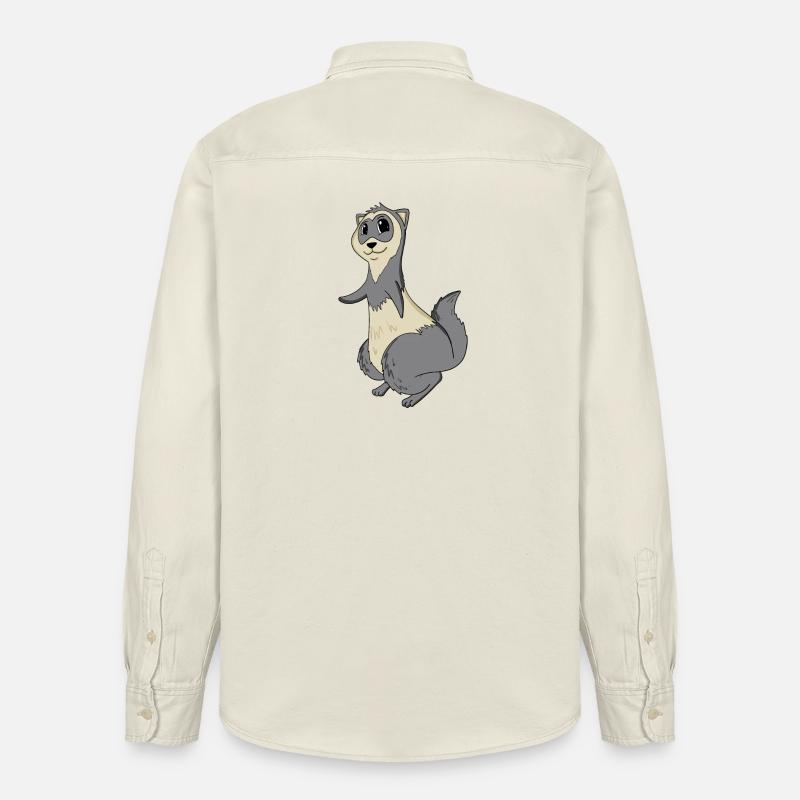 Furet - Chemise unisexe coupe décontractée bio Stanley/Stella - écru doux