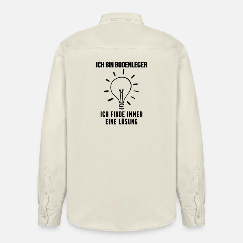 Bodenleger - Relaxed Fit Unisex Organic Hemd von Stanley/Stella - Natur