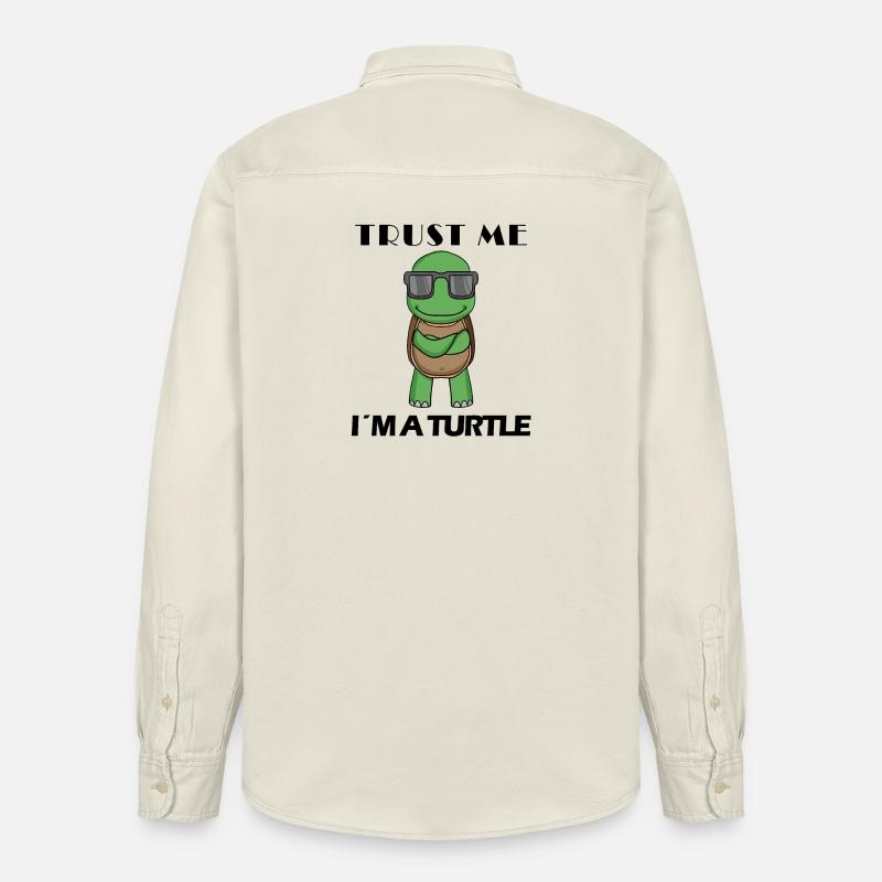 tortue cool - Chemise unisexe coupe décontractée bio Stanley/Stella - écru doux