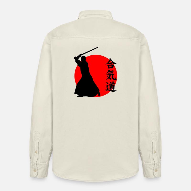 Aikido - Relaxed Fit Unisex Organic Hemd von Stanley/Stella - Natur