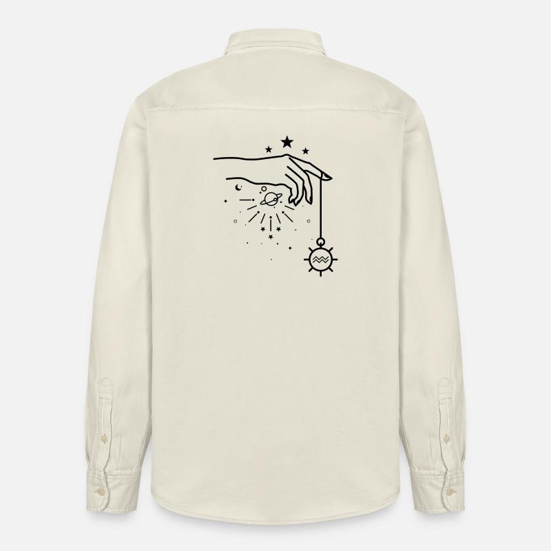 design indisponible - Chemise unisexe coupe décontractée bio Stanley/Stella - écru doux