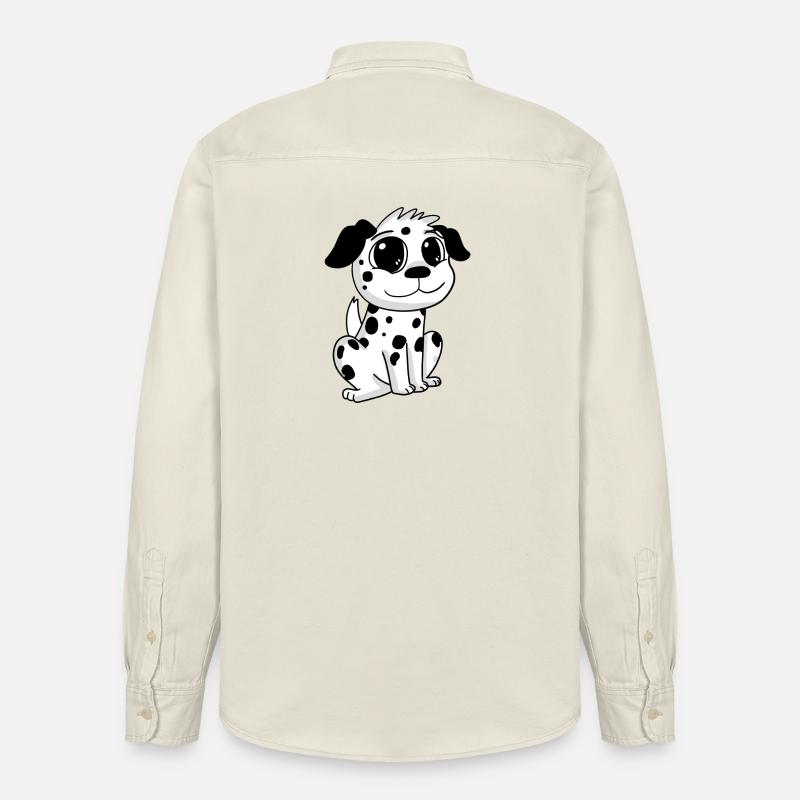 Propriétaire de chien dalmatien - Chemise unisexe coupe décontractée bio Stanley/Stella - écru doux