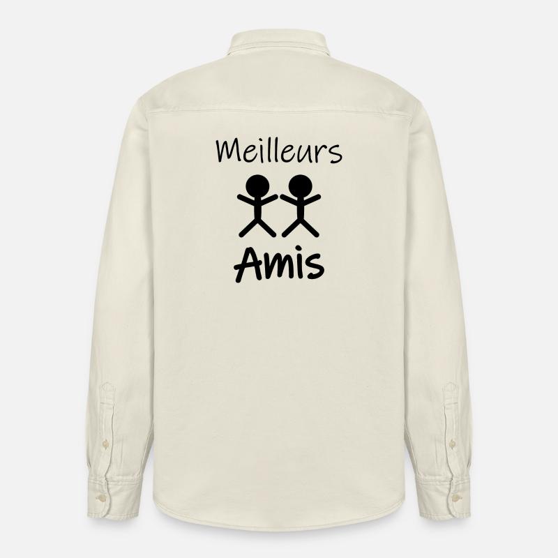 Meilleurs amis - Chemise unisexe coupe décontractée bio Stanley/Stella - écru doux