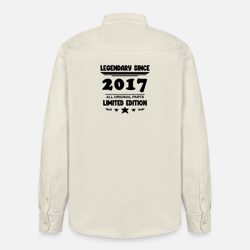 2017 - Année 2017 - Année 2017 - Chemise unisexe coupe décontractée bio Stanley/Stella - écru doux