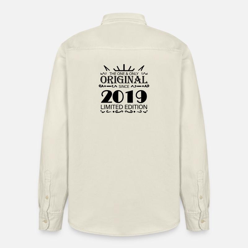 2019 - Année 2019 - Année 2019 - Chemise unisexe coupe décontractée bio Stanley/Stella - écru doux