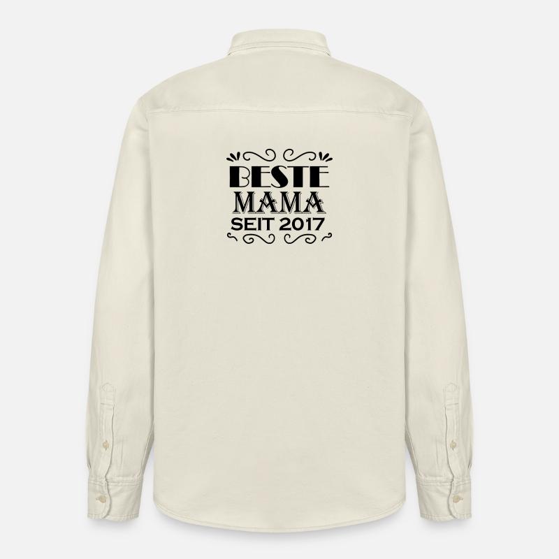 Beste Mama seit 2017 - Relaxed Fit Unisex Organic Hemd von Stanley/Stella - Natur