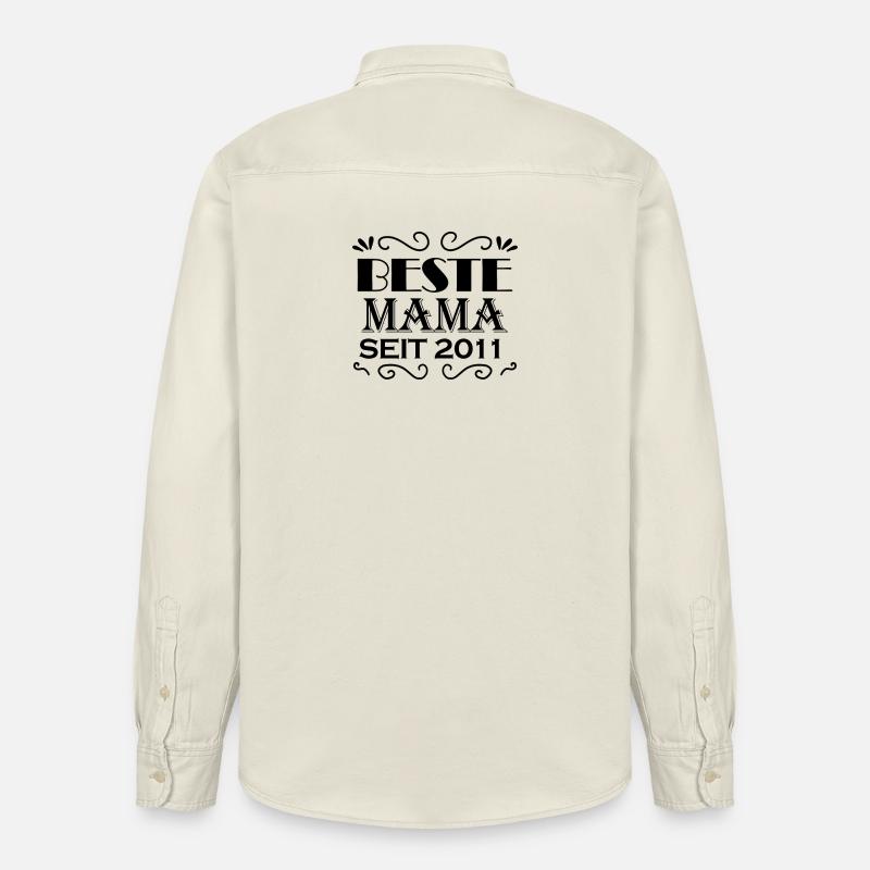 Beste Mama seit 2011 - Relaxed Fit Unisex Organic Hemd von Stanley/Stella - Natur